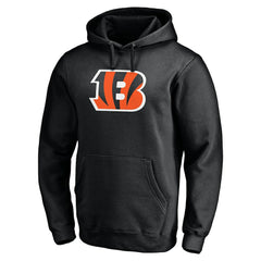 Cincinnati Bengals Primary Logo Fitted Pullover Hoodie - Black Hoodies