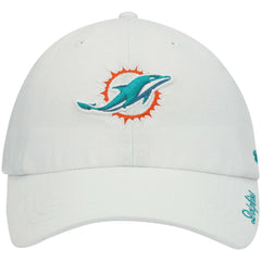 Miami Dolphins '47 Women's Miata Clean Up Logo Adjustable Hat - White Hats