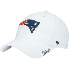 New England Patriots '47 Women's Miata Clean Up Logo Adjustable Hat - White Hats