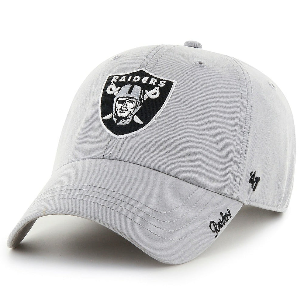Las Vegas Raiders '47 Women's Miata Clean Up Secondary Adjustable Hat - Silver Hats