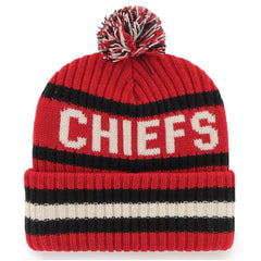 Kansas City Chiefs '47 Bering Cuffed Knit Hat with Pom - Red Hats