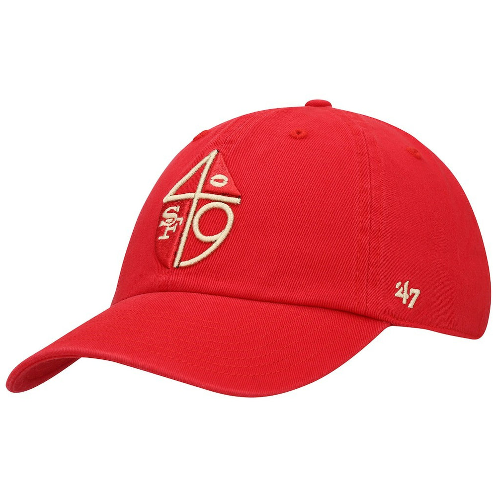 San Francisco 49ers '47 Clean Up Adjustable Hat - Scarlet Hats