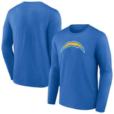 Los Angeles Chargers Primary Team Logo Long Sleeve T-Shirt - Powder Blue T-shirts