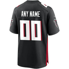 Atlanta Falcons Custom Game Jersey - Black Jerseys