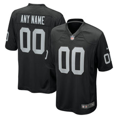 Las Vegas Raiders Custom Game Jersey - Black Jerseys