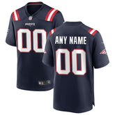 New England Patriots Custom Game Jersey - Navy Jerseys