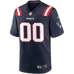 New England Patriots Custom Game Jersey - Navy Jerseys