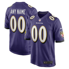 Baltimore Ravens Custom Game Jersey - Purple Jerseys