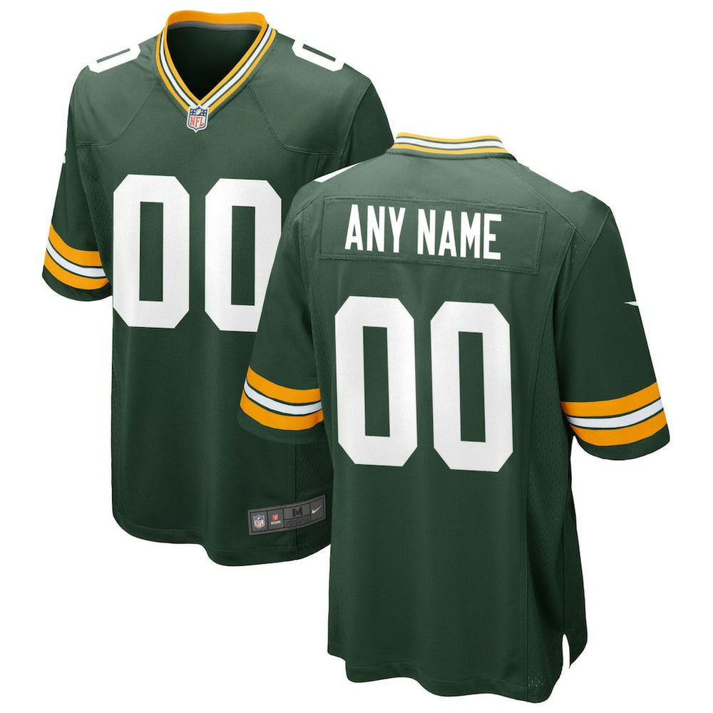 Green Bay Packers Custom Game Jersey - Green Jerseys