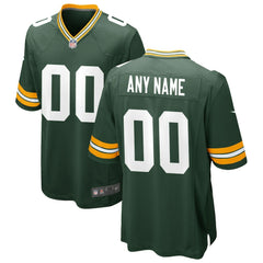 Green Bay Packers Custom Game Jersey - Green Jerseys