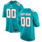 Miami Dolphins Custom Game Jersey - Aqua Jerseys