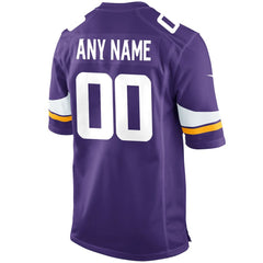 Minnesota Vikings Custom Game Jersey - Purple Jerseys