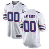 Buffalo Bills Alternate Custom Game Jersey - White Jerseys