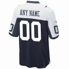 Dallas Cowboys Alternate Custom Game Jersey - Navy Jerseys