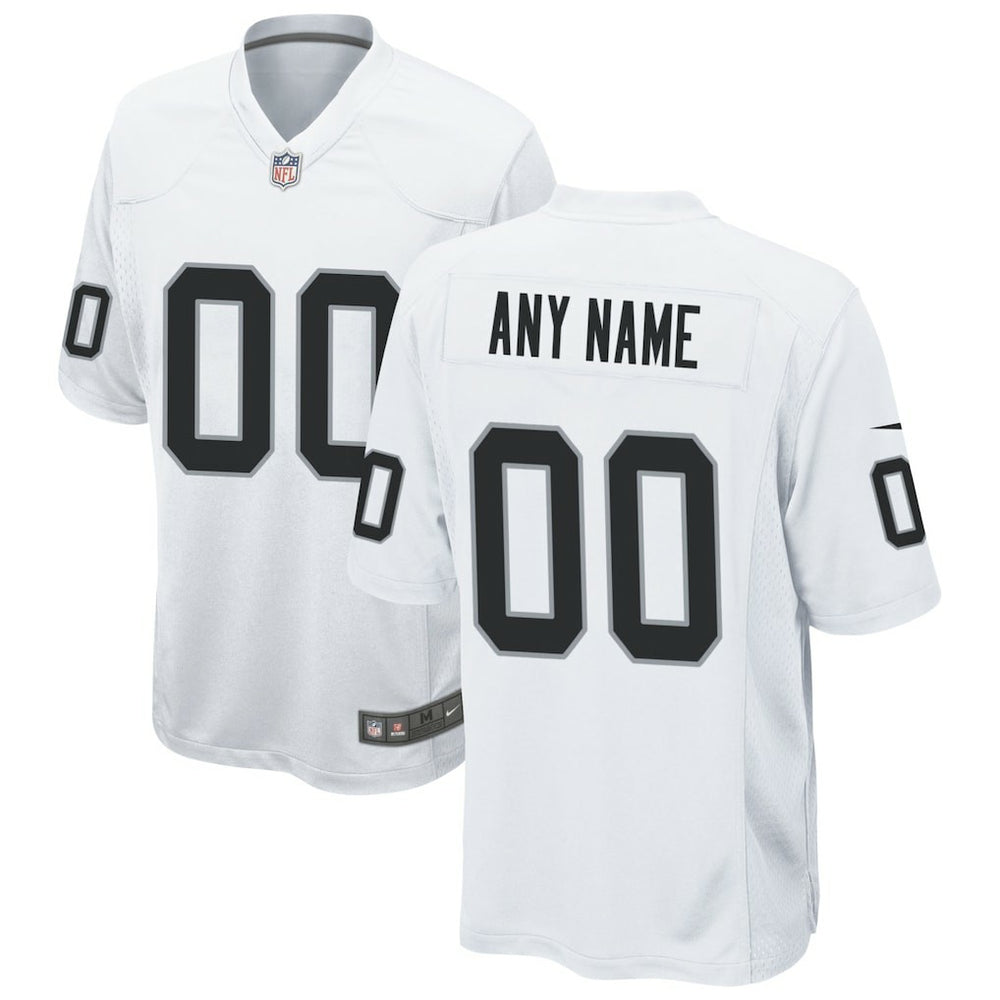 Las Vegas Raiders Custom Game Jersey - White Jerseys