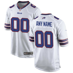 Buffalo Bills Custom Game Jersey - White Jerseys