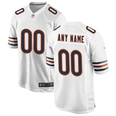 Chicago Bears Custom Game Jersey - White Jerseys