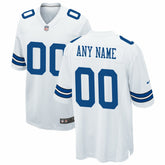 Dallas Cowboys Custom Game Jersey - White Jerseys