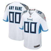 Tennessee Titans Custom Game Jersey - White Jerseys