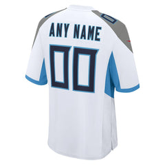 Tennessee Titans Custom Game Jersey - White Jerseys
