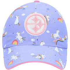 Pittsburgh Steelers '47 Girls Preschool Unicorn Clean Up Adjustable Hat - Purple Hats