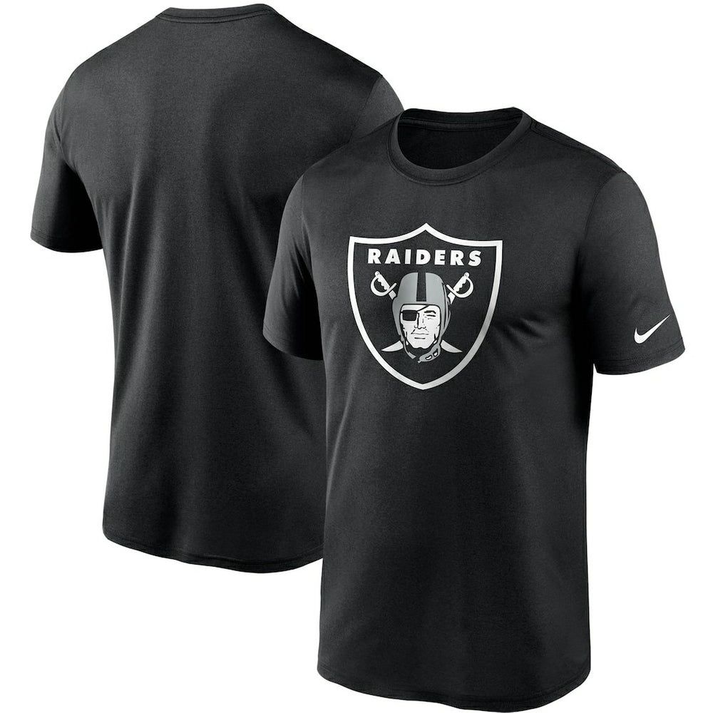 Las Vegas Raiders Logo Essential Legend Performance T-Shirt - Black T-shirts