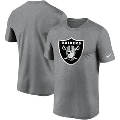 Las Vegas Raiders Logo Essential Legend Performance T-Shirt - Heathered Charcoal T-shirts