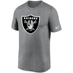 Las Vegas Raiders Logo Essential Legend Performance T-Shirt - Heathered Charcoal T-shirts