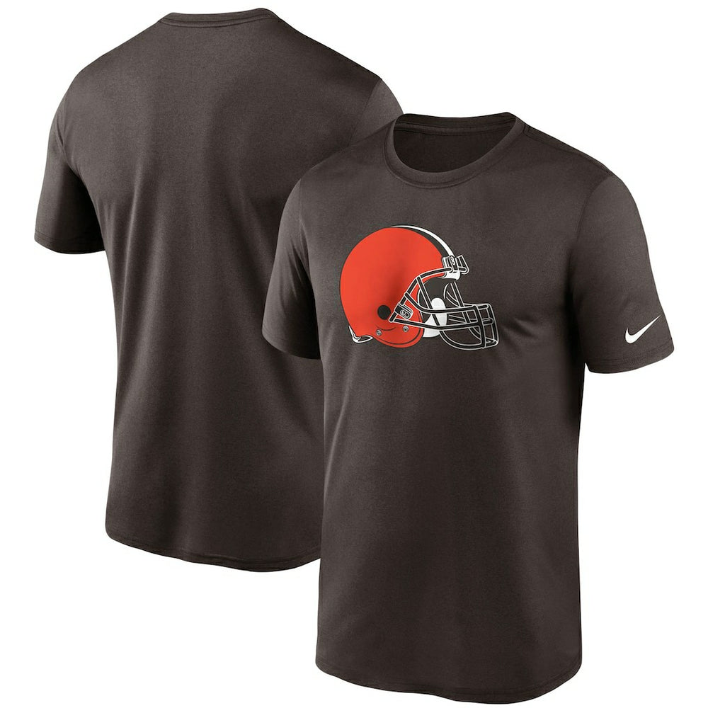 Cleveland Browns Logo Essential Legend Performance T-Shirt - Brown T-shirts