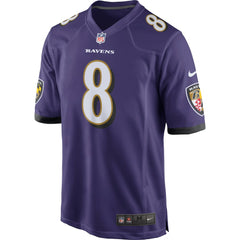 Lamar Jackson Baltimore Ravens Game Jersey - Purple Jerseys