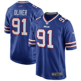 Ed Oliver Buffalo Bills Team Game Player Jersey - Royal Jerseys