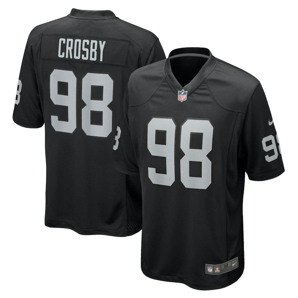 Maxx Crosby Las Vegas Raiders Game Jersey - Black Jerseys