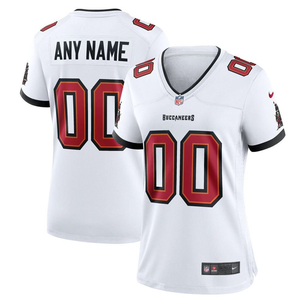 Tampa Bay Buccaneers Women's Custom Game Jersey - White Jerseys