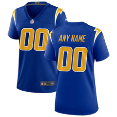 Los Angeles Chargers Women's Alternate Custom Game Jersey - Royal Jerseys
