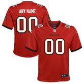 Tampa Bay Buccaneers Youth Custom Game Jersey - Red Jerseys