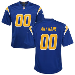 Los Angeles Chargers Youth Alternate Custom Game Jersey - Royal Jerseys