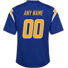 Los Angeles Chargers Youth Alternate Custom Game Jersey - Royal Jerseys