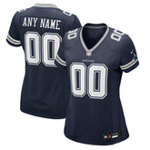 Dallas Cowboys Women's Custom Game Jersey - Navy Jerseys