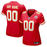 Kansas City Chiefs Women's Custom Game Jersey - Red Jerseys