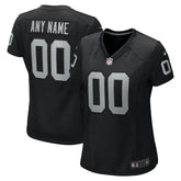 Las Vegas Raiders Women's Custom Game Jersey - Black Jerseys