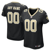 New Orleans Saints Women's Custom Game Jersey - Black Jerseys