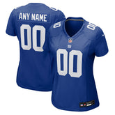New York Giants Women's Custom Jersey - Royal Jerseys