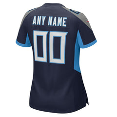 Tennessee Titans Women's Custom Game Jersey - Navy Jerseys
