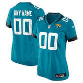Jacksonville Jaguars Women's Custom Team Jersey - Teal Jerseys
