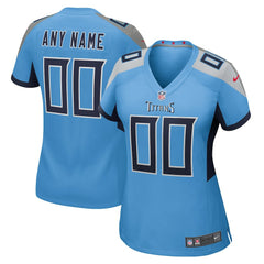 Tennessee Titans Women's Alternate Custom Game Jersey - Light Blue Jerseys
