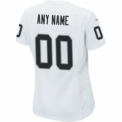 Las Vegas Raiders Women's Custom Game Jersey - White Jerseys