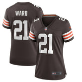Denzel Ward Cleveland Browns Women's Player Game Jersey - Brown Jerseys