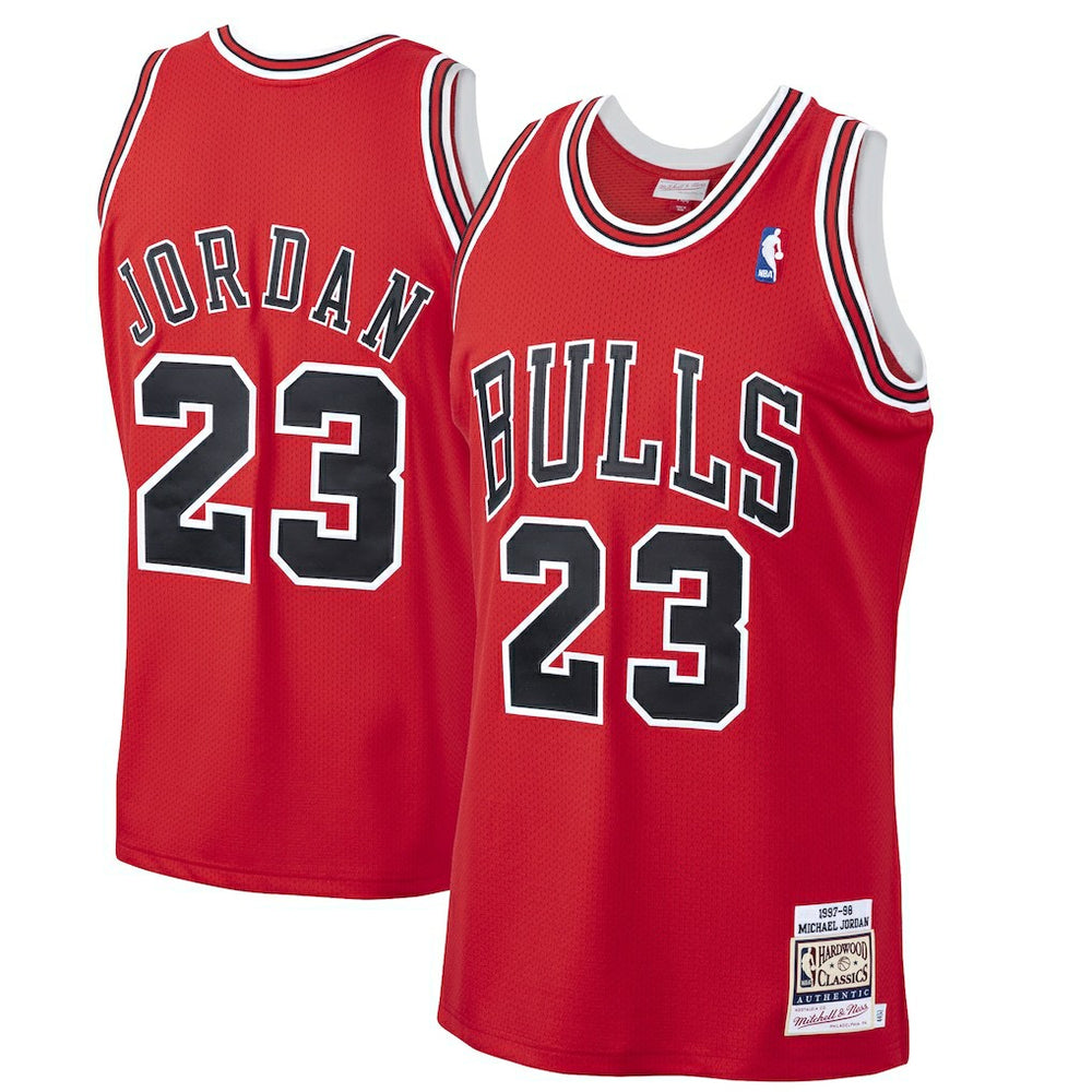 Michael Jordan Chicago Bulls 1997/98 Hardwood Classics Authentic Jersey Scarlet - Mitchell & Ness