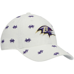 Baltimore Ravens '47 Women's Confetti Clean Up Adjustable Hat - White Hats