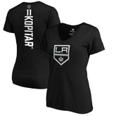 Anze Kopitar Los Angeles Kings Women's Playmaker V-Neck T-Shirt - Black | US 3908204